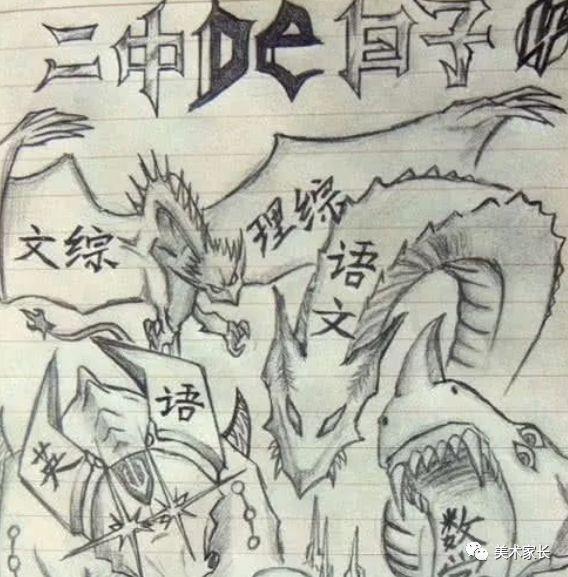 中学美术生的一天是怎么渡过的